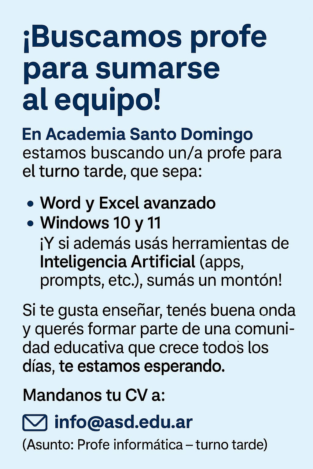 Buscamos Profe